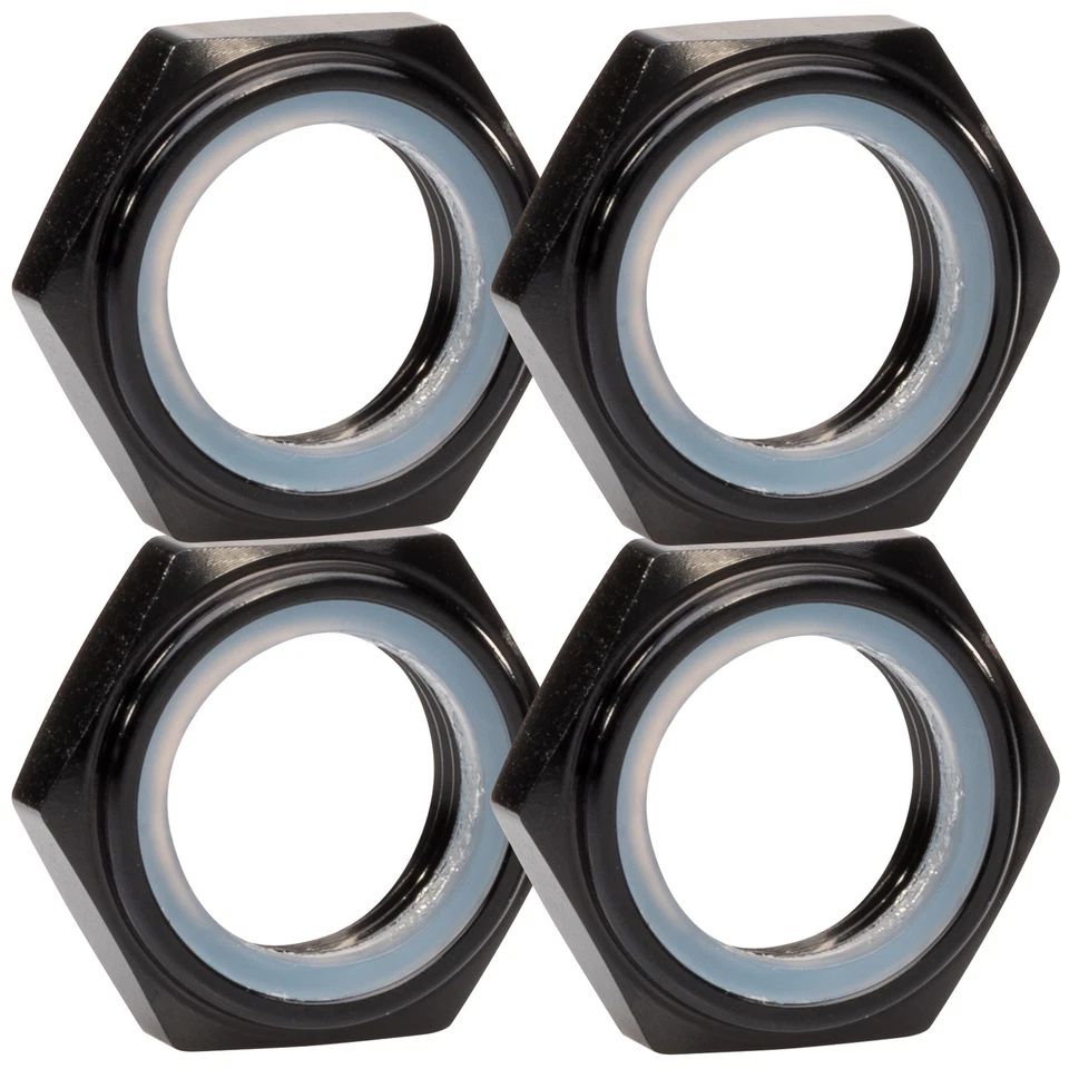 1:8 Radmuttern Stoppmuttern schwarz 17 mm 6-Kant 4er Set partCore 310015 - Bild 1 von 1