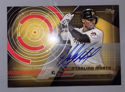 2014 Topps Trajectory Auto Starling Marte #TA-SM Auto - Image 1 of 2