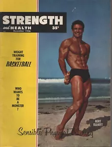 Strength & Health Magazine - December 1956 - Bert Elliott - Basketball - Picture 1 of 2