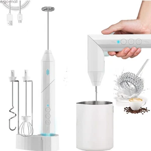 Foldable Milk Frother 3 Speed Handheld Drink Mixer Electric Whisk Foam Maker - Picture 1 of 22