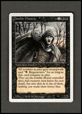 ZOMBIE MASTER Revised 3rd Edition Magic the Gathering mtg 1x x1 HP