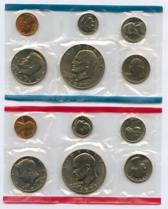 1977 Uncirculated U.S. Mint Set 12 Coins United States Philadelphia & Denver - Picture 1 of 3