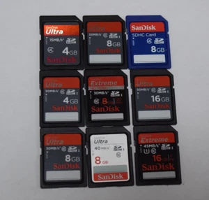 SanDisk SDHC Card 4GB 8GB 16GB Memory Cards U1 class10 class6 class4 - Picture 1 of 10