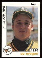 1990 Best Cards Southern Oregon A's DAN VIZZINI  RC ATHLETICS A'S