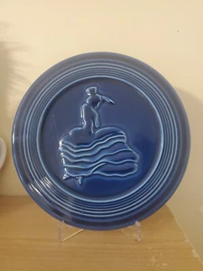 Fiestaware Blue Trivet Fiesta Dancing Lady - Imagen 1 de 4