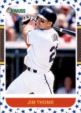 2021 Donruss Independence Day Cleveland Indians Baseball #216 Jim Thome RETRO