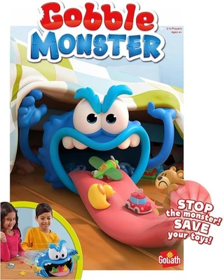 Goliath Games Gobble Monster Kids Games | For ages 4+ | For 2-4 players - Image 1 of 3