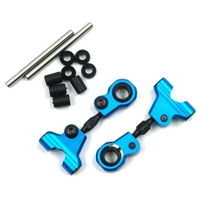 NEW Yeah Racing TATT-036BU Alum Front Upper Arm Set Blue : Tamiya TT-01/ TT-01E - Image 1 of 2