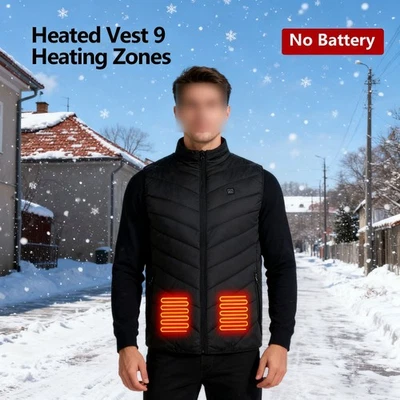 Heated Vest 9 Heating Zones Electric Heating Vest (No Battery) - Image 1 of 4