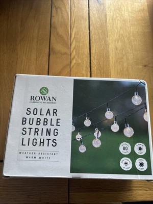 Rowan Solar Bubble String Lights Wether Resident Warm White Rechargeable Battery - Image 1 of 4