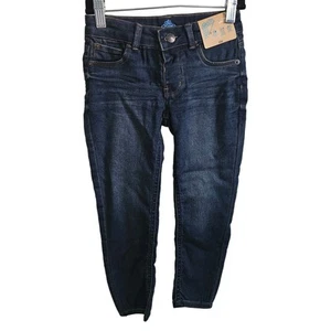 Thereabouts Girls Size 6 Pull On Jeans Dark Wash Denim Stretch Cotton New - Picture 1 of 7