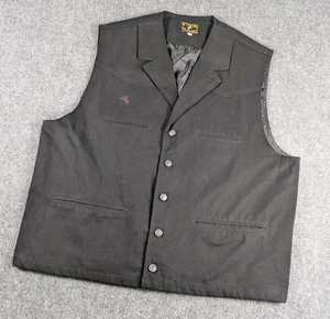 Wyoming Traders Weste Herren 3XL schwarz Canvas Western Rodeo Cowboy - Bild 1 von 11