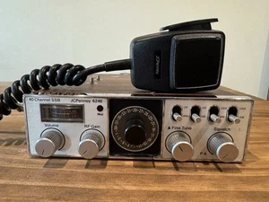 JcPenny Model 6246 CB Radio Base Station 40 Channel with SSB and Microphone - Zdjęcie 1 z 7