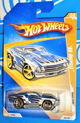 Hot Wheels 2009 Track Stars серия No62 '69 Chevelle прозрачный синий с золотом OH5SPs - Изображение 1 из 2