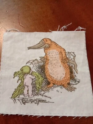 Vintage May Gibbs Gumnut Babies Fabric Patch - image 1 of 2