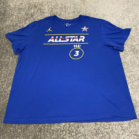 Nike Chris Paul NBA All Star Game Mens T-Shirt XXL Blue Phoenix Suns Basketball Cover