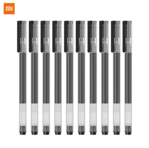 Xiaomi Super Ink Gel Pen 10 Pack 0.5mm Black Pigment Ink Bullet Tip 4x Long-last - Picture 1 of 13