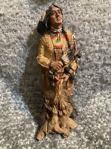 Native American Indian Figurine Old West Visions Limited Edition Heavy
