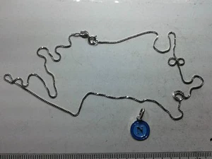 1 collana 1,80gr 50cm ven. ciondolo calcio napoli argento 925 1cm bracelet - Picture 1 of 1