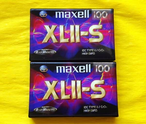 2x MAXELL XL II-S 100 Long Play Cassette Tape 1998-2000 + OVP + SEALED + - Picture 1 of 3