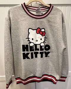 NWT Sanrio girls Hello Kitty gray sweatshirt sz Lg - Picture 1 of 4
