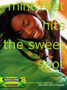 WRIGLEY'S DOBLE COMO NUEVO ANUNCIO DE GOMA #09 REVISTA promoción ANUNCIO 2003 VENUS WILLIAMS - Imagen 1 de 2
