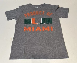 Gen 2 Product of University Of Miam Hurricane Gray Short Youth Boys Medium 10/12 - Picture 1 of 3