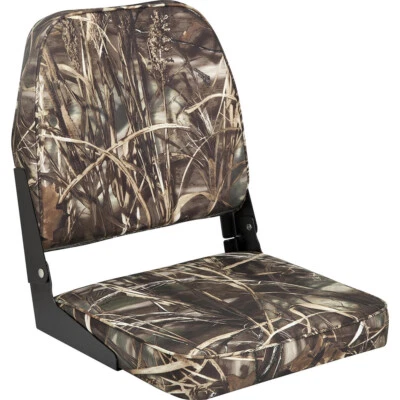 Attwood Padded Folding Boat Seat Chair Flip Down Swivel-Ease CAMO - Image 1 of 2