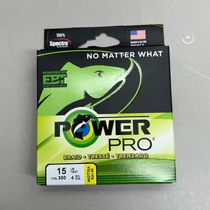 POWER PRO 15lb x 300yd Braided Fishing Line - Hi-Vis Yellow 21100150300Y - Picture 1 of 12