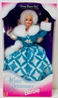 Muñeca Barbie Renacimiento Invierno Noche Elegancia Serie 1996 Edición Especial NRFB Foto 1 de 4
