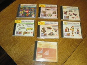 LOT of 7 -Dakota Collectibles Embroidery Design CDs -Old Glory-Girl Fun- others - Picture 1 of 3
