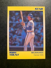 Robin Yount  1990 STAR COMPANY Yellow Card #8 Milwaukee Brewers