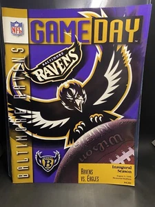 1996 BALTIMORE RAVENS vs EAGLES | INAUGURAL SEASON GAME DAY PROGRAM + FREE SHIP - Picture 1 of 15