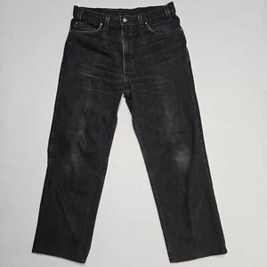 Jeans Levis 540 Vintage Años 90 Denim Negro EE. UU. Parche de Cuero 36x29** - Imagen 1 de 14