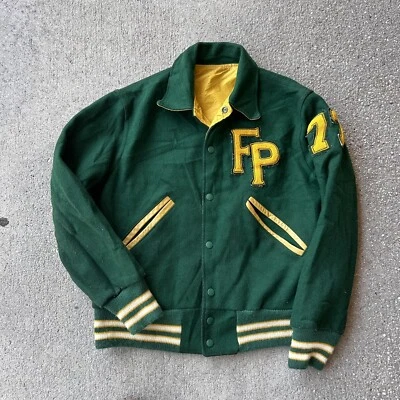 chaqueta universitaria reversible vintage 1977 Foto 1 de 4