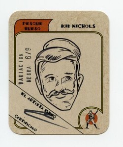 #TN01015 KID NICHOLS Pesque Hueso Baseball Card NEGRA 6/9