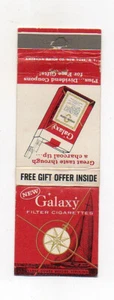 Galaxy Cigarettes 1966 Unused Front Strike Matchbook Cover - Picture 1 of 2
