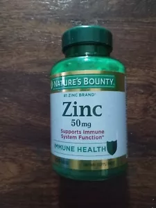 Nature’s Bounty Zinc 50mg, 250 Count, Immune Support & Antioxidant Supplement - Picture 1 of 1