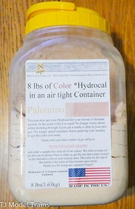 H & J Trains (8lbs of Color Hydrocal Palomino) Air Tight Container - Picture 1 of 2