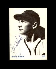 Stan Hack Signed 1976 TCMA 1938 Cubs Chicago Cubs Autograph