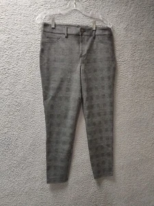 Style & Co Pants Womens Medium Petite Gray Plaid Career Slacks NWT - Picture 1 of 7