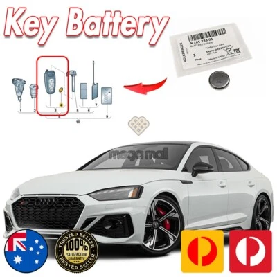 Bateria para Audi A5 S5 RS5 Quattro KEY FOB controle remoto de carro VW N10528301 - Imagem 1 de 4