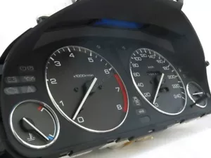 For Honda Accord mk5 93-98 Chrome Cluster Gauge Dashboard Rings Speedo Trim 4pcs - Foto 1 di 9