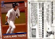 David Espinosa 2003 Grandstand Lakeland Tigers #NNO Card *AutographDen*