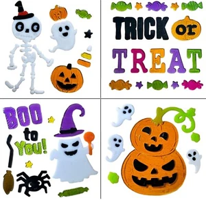 Pegatinas de gel para ventana de Halloween esqueleto espeluznante gel aterrador pegatinas decoración de vidrio - Imagen 1 de 27