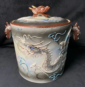 Vintage Japanische Dragonware Eiskübel Keksdose - Bild 1 von 24