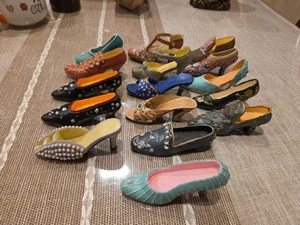 Lot of 16 Miniature Shoes High Heels by K's Collection - Picture 1 of 12
