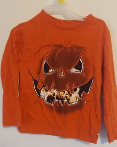 Halloween jack o lantern pumpkin boys long sleeved shirt - Picture 1 of 3