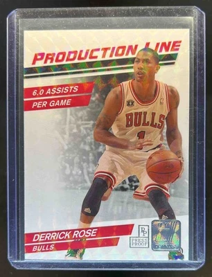 2010-11 Donruss Derrick Rose Production Line Press Proofs #39/100 Bulls - Image 1 of 2