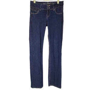 Y2K Low Rise denim jeans Sz 7 bootcut Vtg T.T. Blues classic embroidered pockets - Picture 1 of 8